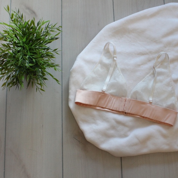 Free People Daisy Lace V-Wire Soft Bra White XS &L - Picture 5 of 7